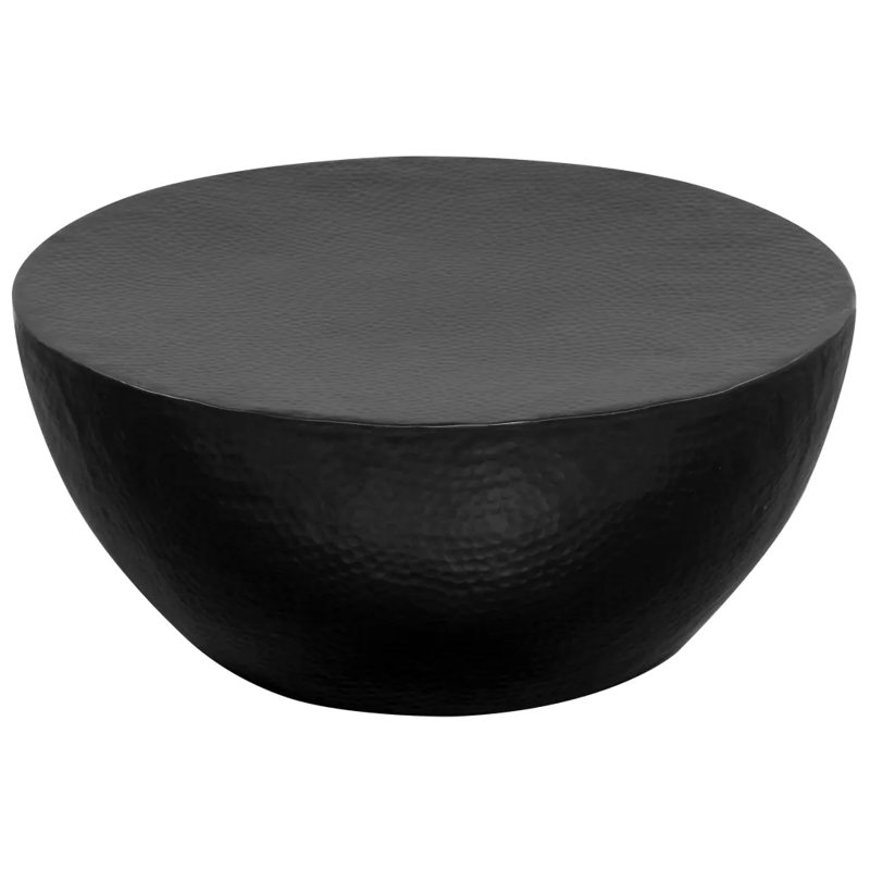 Lomita Drum Coffee Table, Black