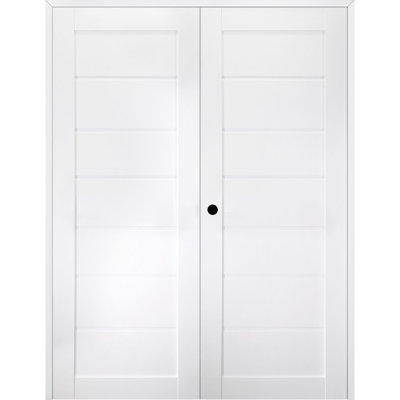 Porte intérieure pré-suspendue double Alda Active