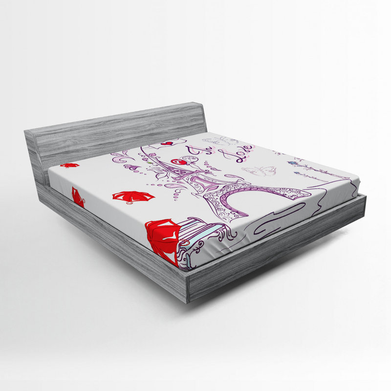 Microfiber Patterned Fitted Sheet, Full Fitted Sheet