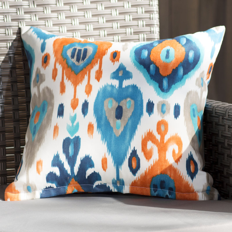  Outdoor Square Pillow Cover & Insert, 16" H x 16" W x 6" D
