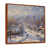 Toile avec cadre flottant brun