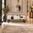 Transitional Black and White Cowhide Bench-1338633297-1338633299