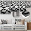 Panneaux de puissance abstraits noirs et blancs I - Art mural en ligne-633331033