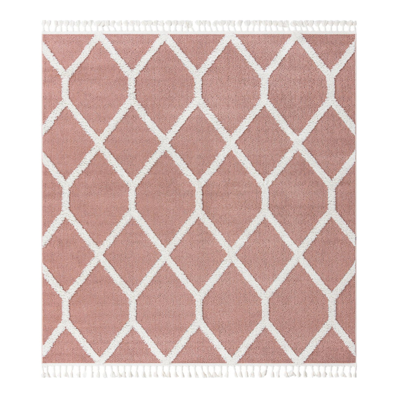 Geometric Indoor Rug, Square 7'10"