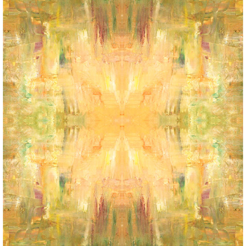 Four Green Stars Painting by Irina Gorbman, 44" H x 44" W