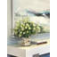 Eucalyptus With Pom Poms In Shell Vase