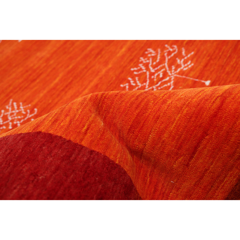 Kashkuli Gabbeh Red Rug 5'7" x 8'0"