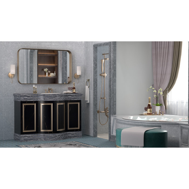 Miroir d'appoint Tyro, Bronze, 40 po x 24 po, Rectangulaire