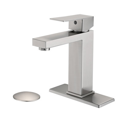 Single-handle Bathroom Faucet with Drain Assembly