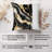 Abstract Black & Gold Geode Crystals Marble XI Modern-99599997