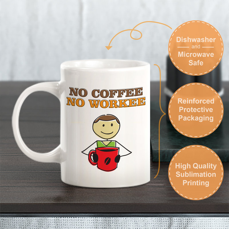 Tasse à café No Coffee, Ensemble de verres à lait