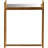 Rex Mirrored Glass Top End Table
