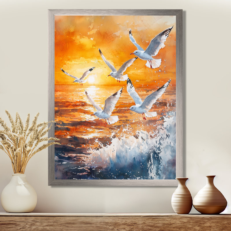 Axen - Animals Canvas Wall Art, Argent argent, H 44 po x l 34 po, Reproduction encadrée d'une seule photo