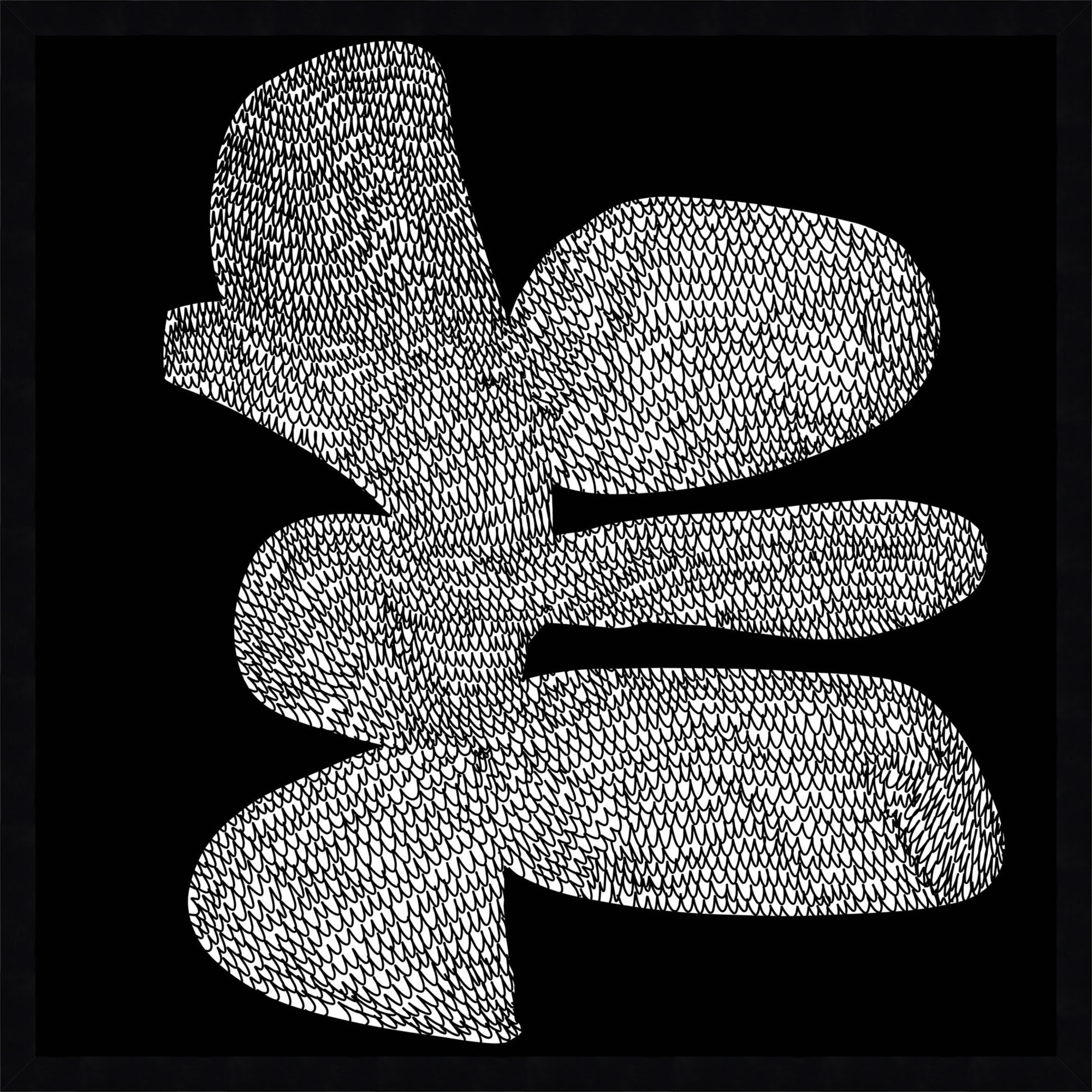 Craft by Dan Hobday, Black, 25" H x 25" W