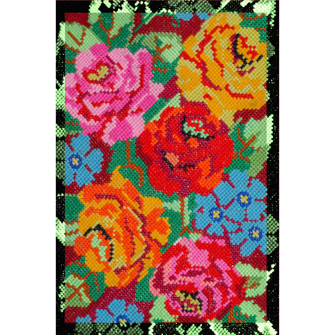 Luis Flatweave Pink/Orange/Blue Rug