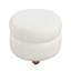 Chaise pivotante moderne en tissu blanc avec tissu texturé For Living-1617909198