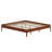 Modern Minimalist Platform Bed with Reinforced Slat Support System for Quick Assembly-1362319500