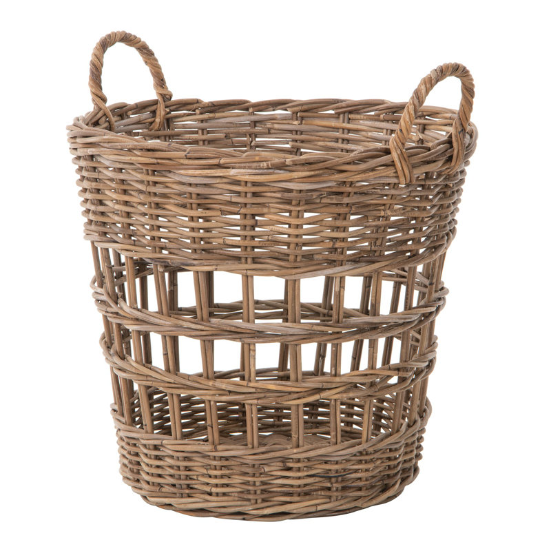 Panier à linge tissé à la main avec poignées Artelia