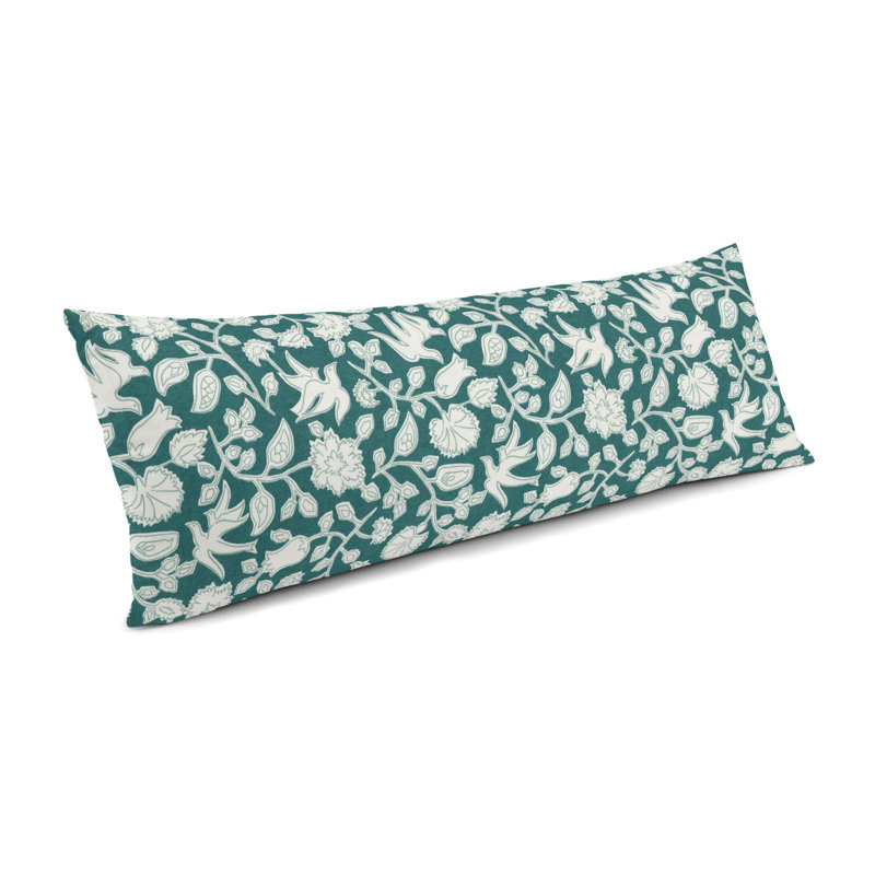 Giaconda Lumbar Pillow Cover & Insert, 14" x 36", Blue