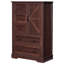Commode de chambre à coucher à 5 tiroirs H 47,2 po avec porte Farmhouse-67612382