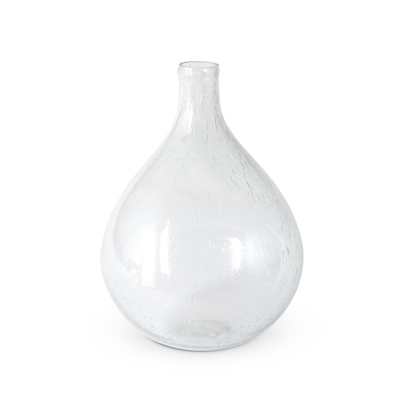 Handmade Glass Table Vase, 18" H x 13" W x 13" D