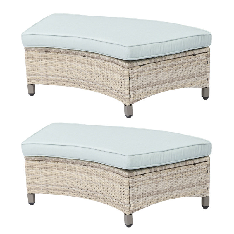 Patio Rattan Ottomans