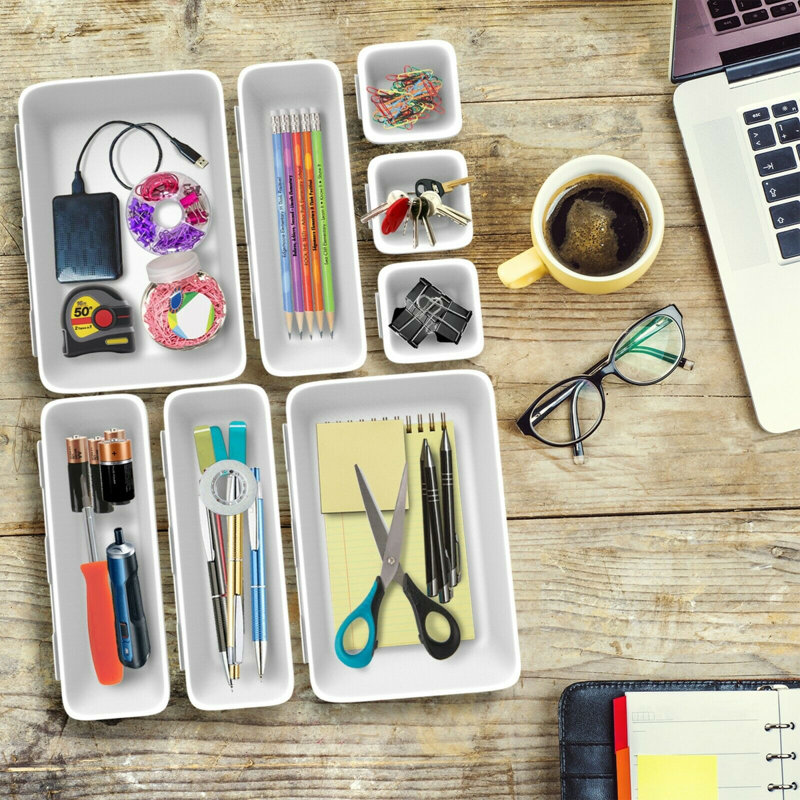Morningside Drive Plastic Desk Organiser Set