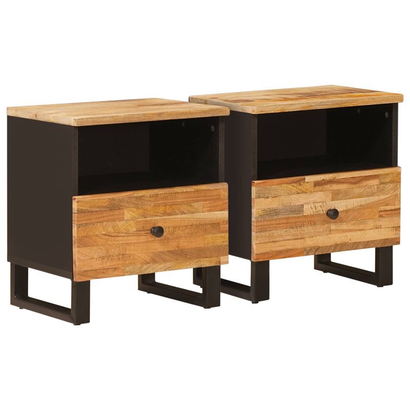 40cm W Solid Wood Bedside Table