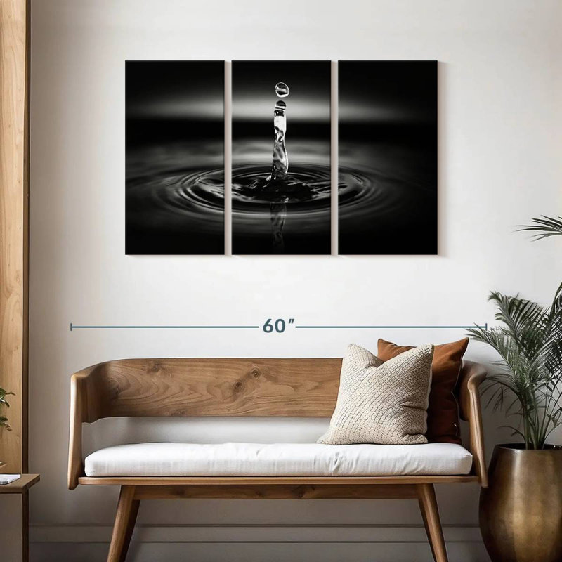 Kerrick Dramatic Water Drop, 28" H x 45" W