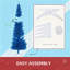 Arbre de Noël bleu avec support robuste