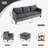 Townsey 5 - Person Patio Conversation Set with Cushions-622041962-629897540