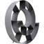 Snail Floating Shelf Silver/Grey