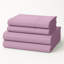 Ensemble de draps 100% coton American Home (grand, mauve) American Home-120027209-120027190