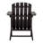 Westport Classic Solid Acacia Wood Outdoor Adirondack Chair, Black Weather-Resistant Patio Lounge Chair for Deck, Garden, and Fire Pit-111807560