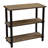 32" W Solid Wood Bookcase with Metal Frame 