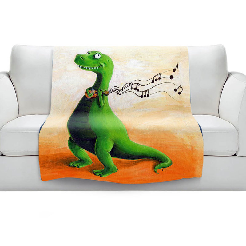 Couverture sherpa strum dinosaur doux, l 68 po x L 80 po