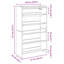 Shoe Rack Old Wood 60X25x81 Cm Engineered Wood-1509403261