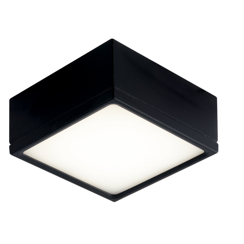 Acrylic LED Flush Mount, Black
