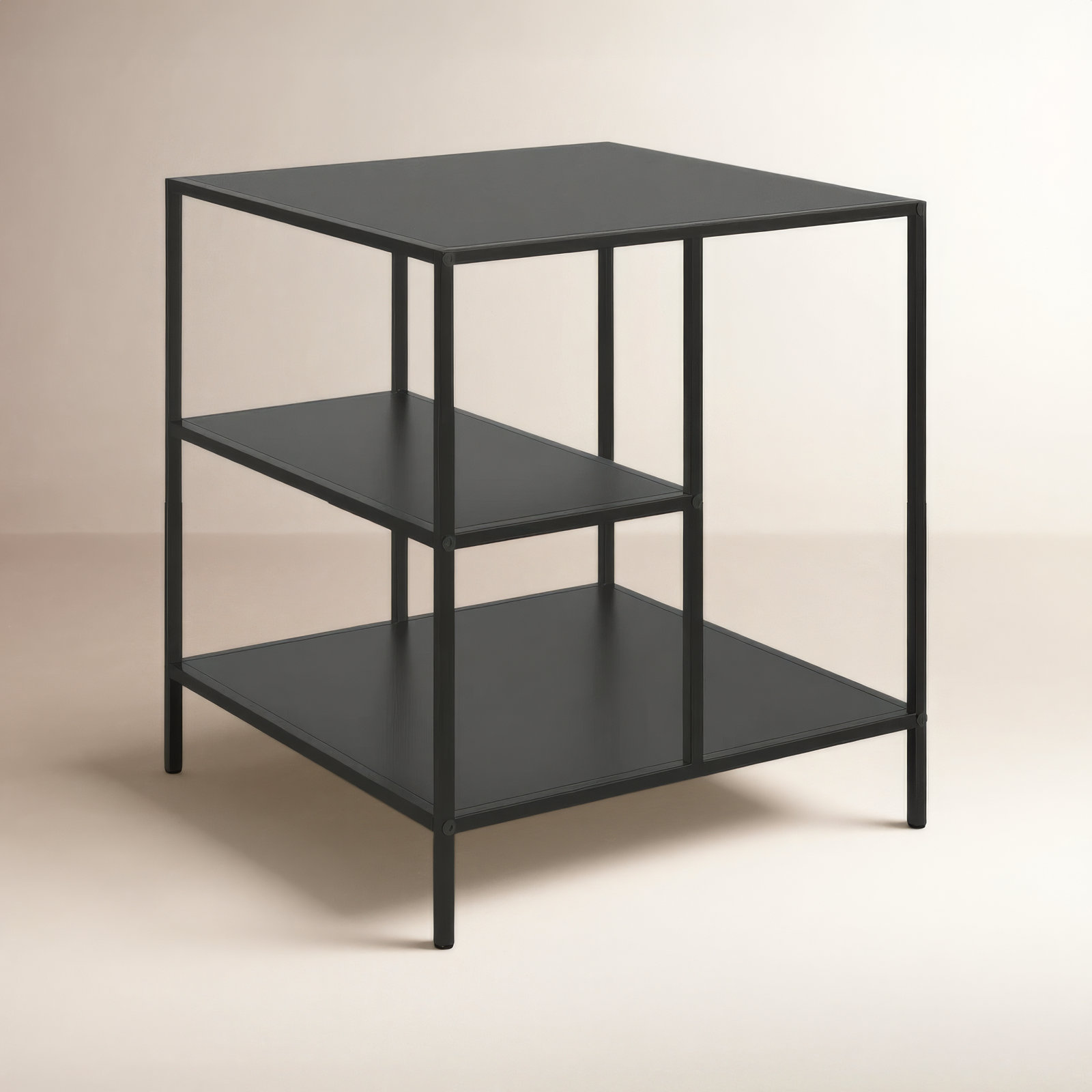 Level End Table, Blackened Bronze