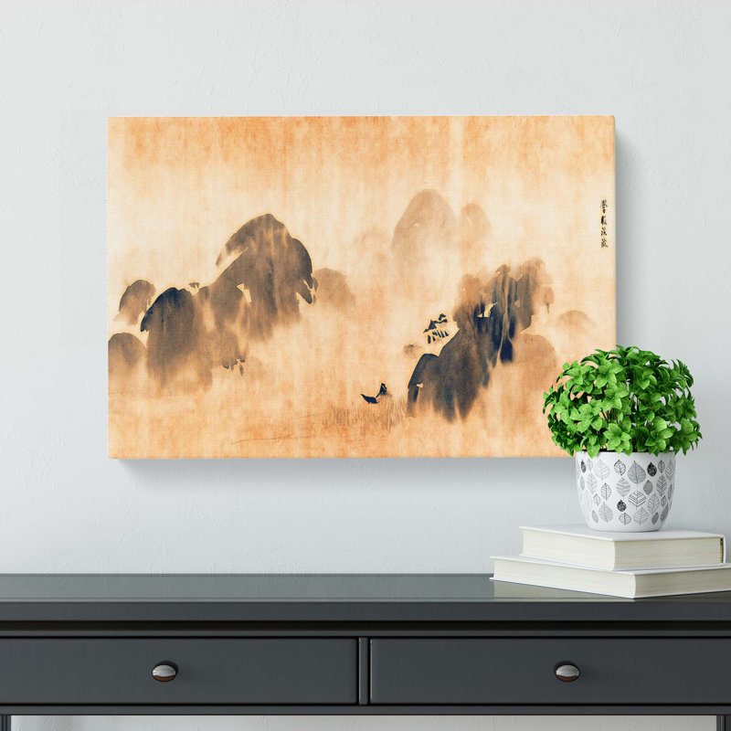 The Mountain View by Kano Tanyu - Wrapped Canvas, 35cm H x 50cm W x 3cm D