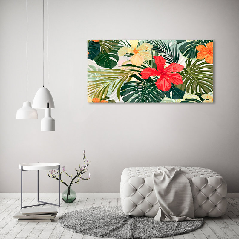 Hawaiian Flowers - Wrapped Canvas Print