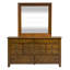 Ensemble de chambre avec lit-bateau, commode et miroir Oconee-104950124-125310589-129460331