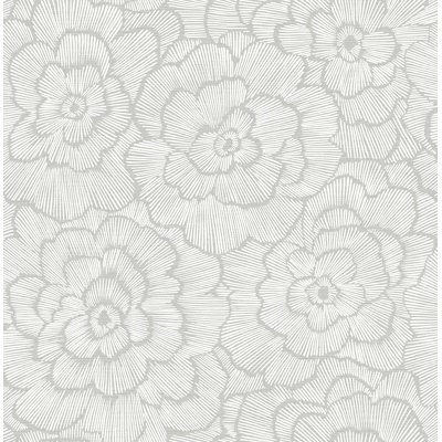 Periwinkle Floral Wallpaper Roll
