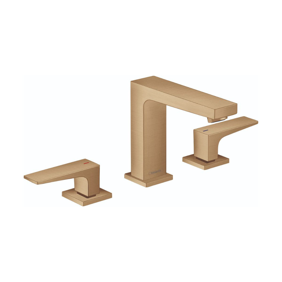 Hansgrohe Metropol Widespread Faucet 110 with Lever Handles and Drain Assembly, 1.2 GPM Hansgrohe 