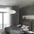 Flaire 5-Light Dimmable Steel Drum Chandelier with Linen Blend Shade-815819357-815819346