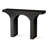 Console Table, 47 Inch Long Rectangular Top, Modern Black Arch Base
