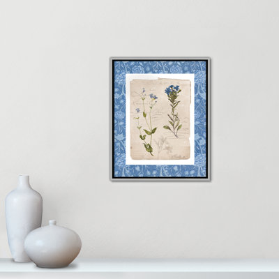 Motif botanique bleu II par Livi Finn