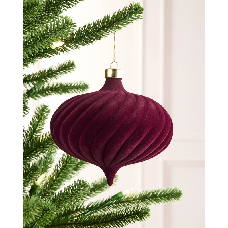 Polystyrene Shatterproof Bauble, 15 cm H x 15 cm W x 15 cm D, Burgundy