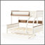 Lit superposé simple au-dessus de double / double en bois avec tiroirs de rangement, lit gigogne escamotable, tablettes de rangement, conception convertible-1668510434