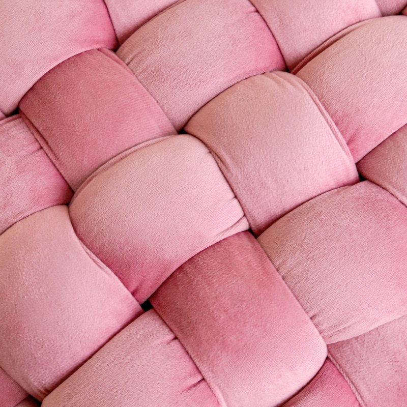 Manufactured Wood Accent Stool, Pink